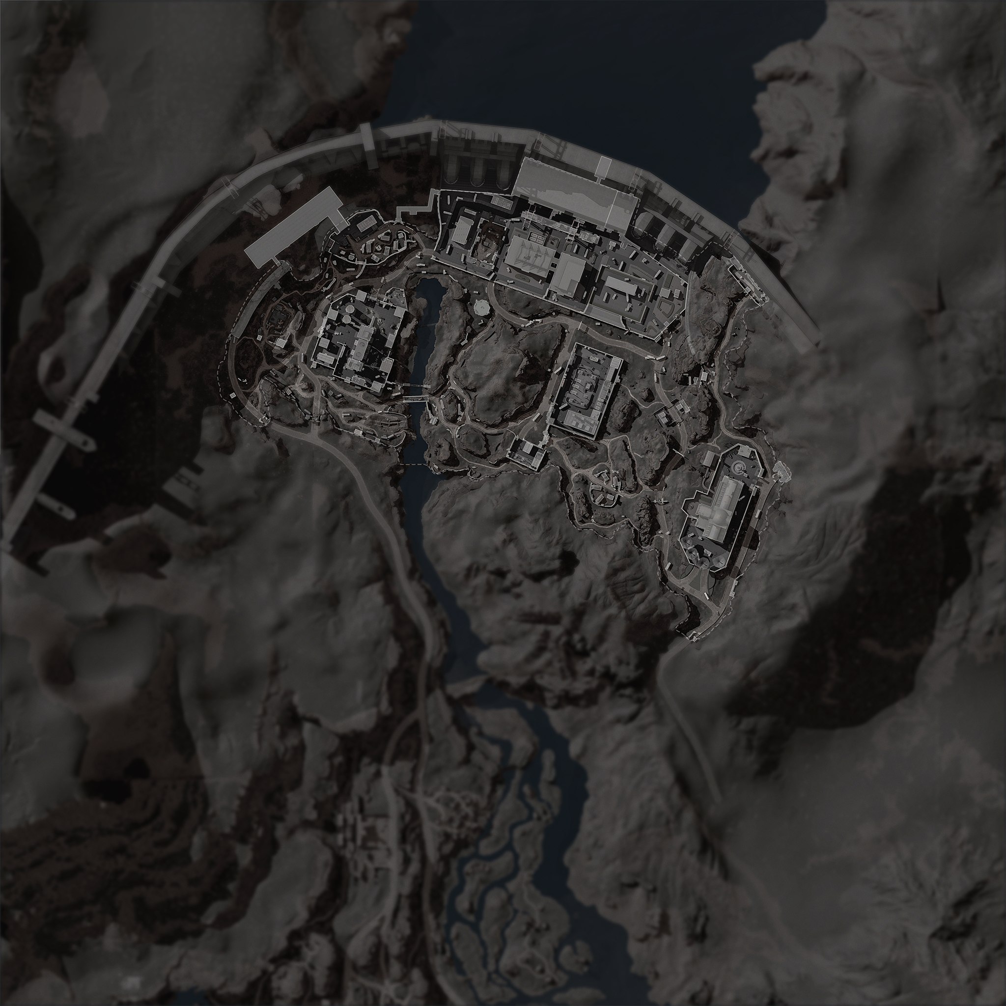 三角洲行动零号大坝地图,展示用底图